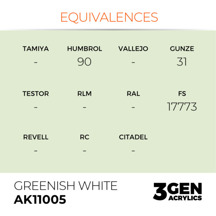 GREENISH WHITE – STANDARD - Imagen 3